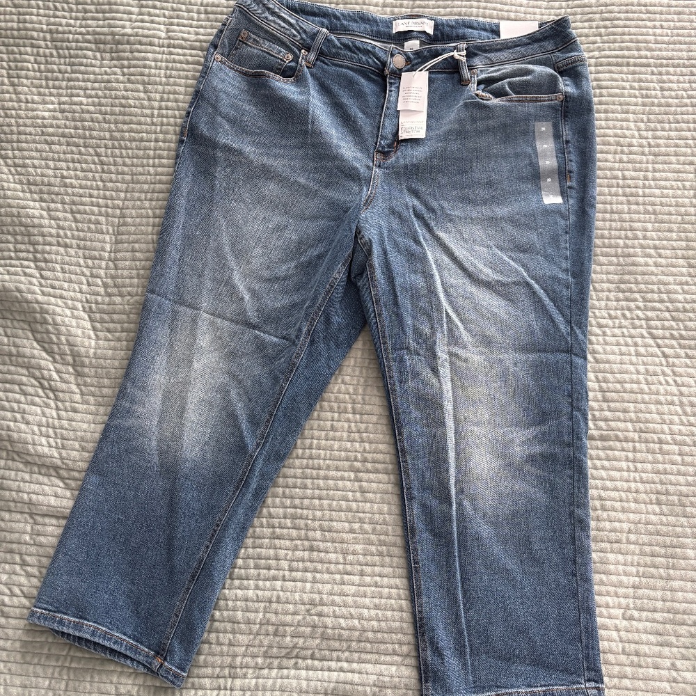 Lane Bryant NWT High-Rise Essential Stretch Straight Crop Jeans 20W